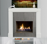 Pearl Mantels The Emory adjustable mantel, assembled, white, small scratch