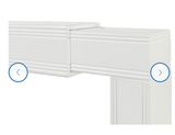 Pearl Mantels The Emory adjustable mantel, assembled, white, small scratch