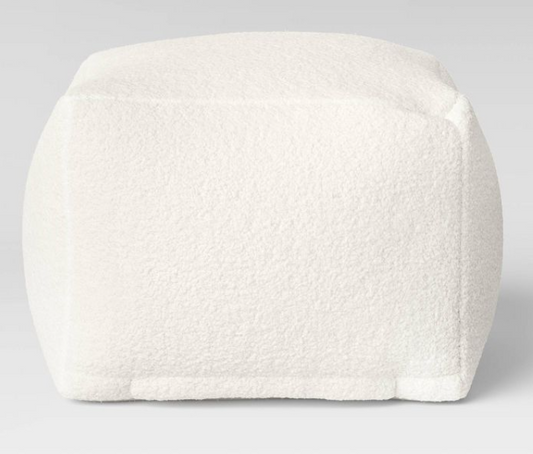 Sherpa Pouf Cream