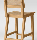 24`` Thomas Cane Counter Height Barstool Natural