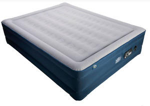 Serta 18" Raised TPU Queen Air Mattress with 4 Comfort Pump, box damage