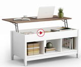 Lift Top Coffee Table with Hidden Storage Compartment