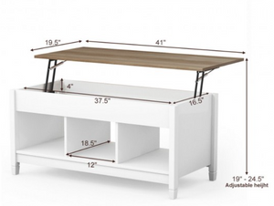 Lift Top Coffee Table with Hidden Storage Compartment