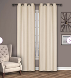 Miera Solid Room Darkening Thermal Grommet Curtain. 2 Panels