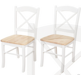 Set of 2 Tesley Cross Back Chairs