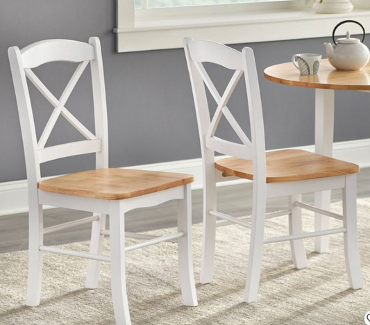 Set of 2 Tesley Cross Back Chairs