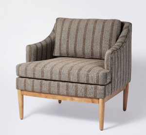 Hayden Upholstered Accent Chair with Wood Base