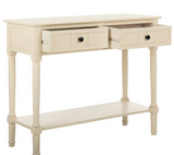 Console Table - Safavieh, cream, scratch & dent back right corner