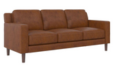 Ferranti 78'' Faux Leather Square Arm Sofa