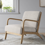 Easson Wood Armchair, natural cream/wood