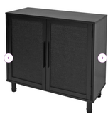 Delancey 2 - Door Accent Cabinet, Black