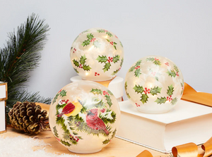 Mr. Christmas Holiday Spheres (Set of 3), light up, batteries not included