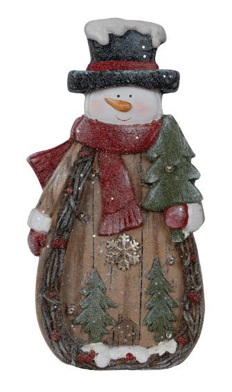 15.5``, Holiday Memories Battery Operated Lit Snowman