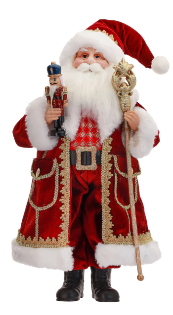 Holiday Memories 20"H Santa With Nutcracker