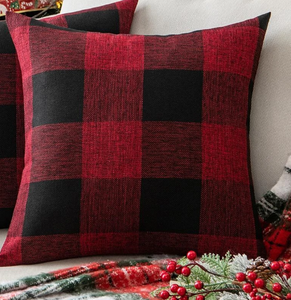 Christmas Pillow, Plaid