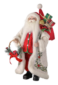 Holiday Memories 18"H Cardinal Santa