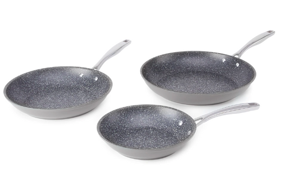 Curtis Stone Dura-Pan 3-Piece Frypan Set