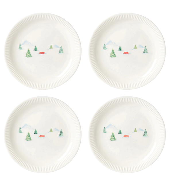 Lenox Profile Snow Day Dinner Plate, Set Of 4