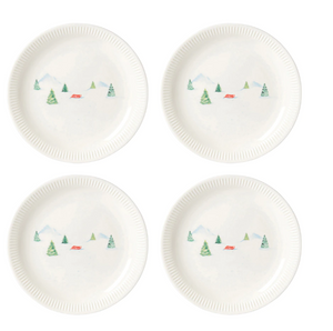 Lenox Profile Snow Day Dinner Plate, Set Of 4