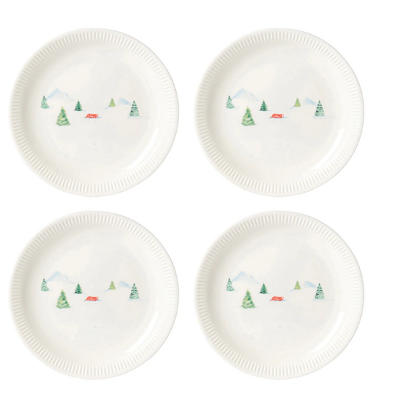 Lenox Profile Snow Day Dinner Plate, Set Of 4