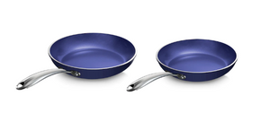 GraniteStone Blu Series 2-Piece Fry Pan Set