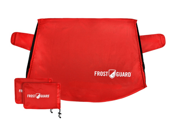 FrostGuard Deluxe with 2 Security Panels and Mirror Covers, red, standard size