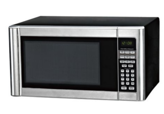 Hamilton Beach 1.1 cu.ft. Stainless Steel Microwave, 10 power levels