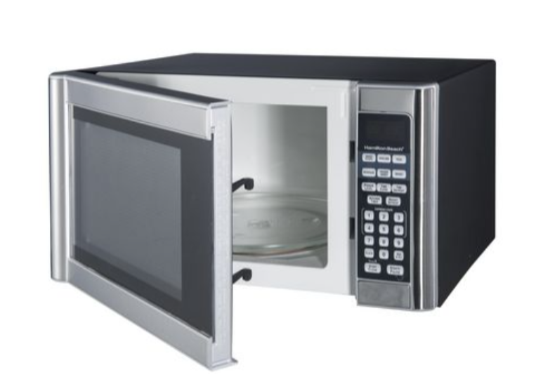 Hamilton Beach 1.1 cu.ft. Stainless Steel Microwave, 10 power levels