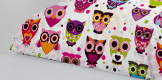 Gouchee Design - Owls Digital Print Twin Duvet Cover Set