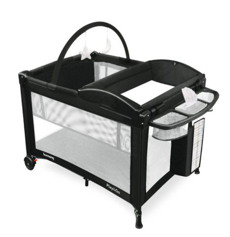Harmony, Play & Go All-in-One Playard, Black