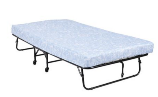 Signature Sleep Folding Metal Guest Bed with 5 Inch Floral Mattress *UNASSEMBLED/IN BOX*