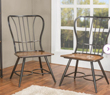 Black Grabowska Windsor Back Side Chair (Set of 2) Scratch front legs