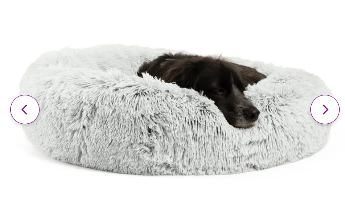 shag donut luxery plush cuddler bed, Medium, color frost