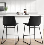 Set of 2  Keyren 24`` Upholstered Counter Height Barstool