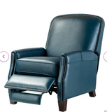 Glen Ellyn Genuine Leather 30`` manual  recliner