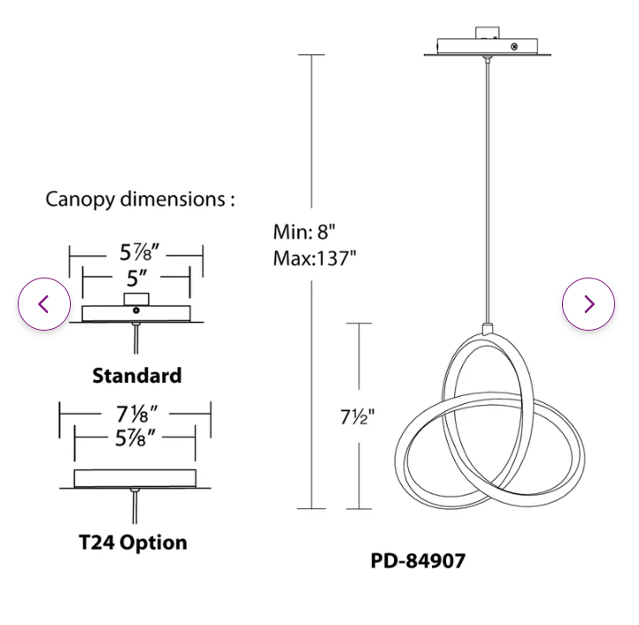 Vornado 1-Light LED Novelty Pendant