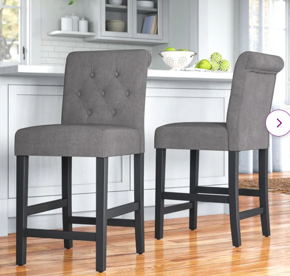 Burlison 24.75 counter stool, 2 Piece Set