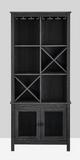 Jill Zaren Cabinet, Assembled, Black, Bar Cabinet or Bookcase *SPECIAL*