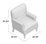 Django 73.99 cm armchair