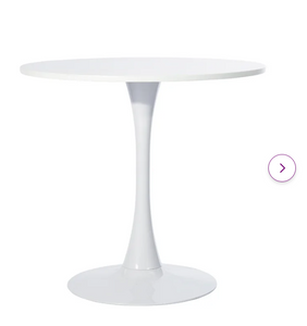 35.5`` white round dining table *SCRATCH & DENT*