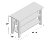 Northam 47.75 Console table, Scratch & Dent, solid wood