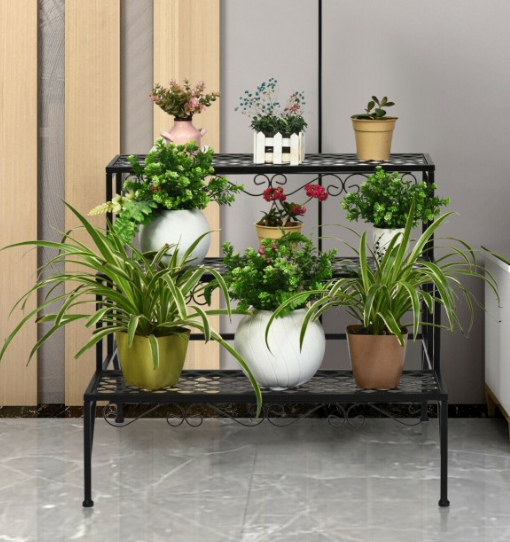 3 Tier Metal Patio Plant Stand