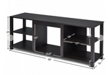 2-Tier TV Storage Cabinet Console with Adjustable Shelves, special in box unassembled