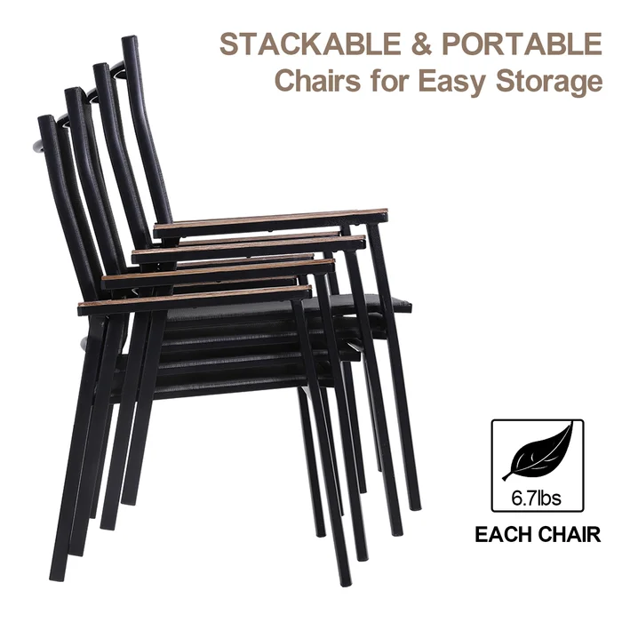 Stacking Patio Armchair, each