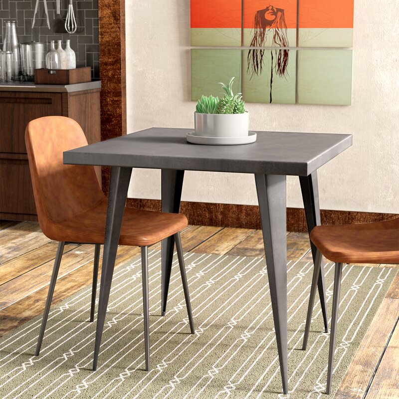 Marie Dining Table, Silver, Steel Table- big savings- Indoor / Outdoor