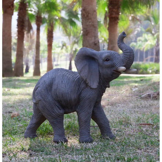 Trunk Up Elephant Statue