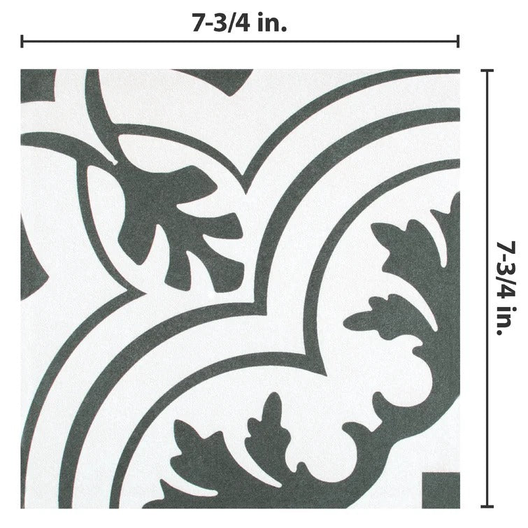 Twenties 8" x 8" Ceramic Wall & Floor Tile 10.75 sq. ft./BOX