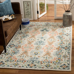 Vahakn Hand-Tufted Wool/Cotton Multicolor Area Rug