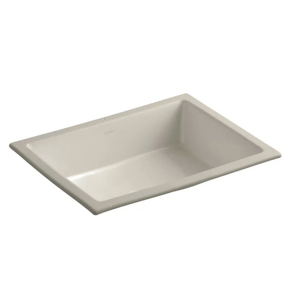 KOHLER Verticyl Ceramic Rectangular Undermount Bathroom Sink with Overflow