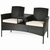 Wicker/Rattan 2 - Person Seating Group with Cushions *UNASSEMBLED/IN BOX*